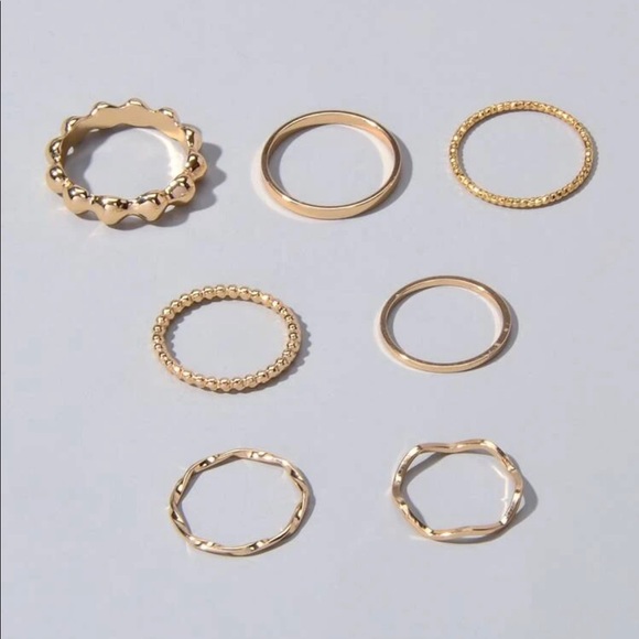 Simple Cute Gold Rings. Size 6-7. - Picture 1 of 2